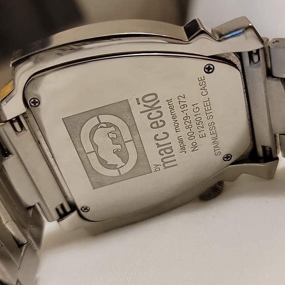 Marc Ecko Triangle Crest Stainless Steel Watch - Picture 7 of 13